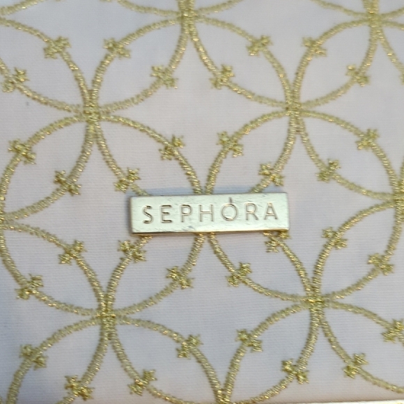 Sephora White and Gold Shoulder Bag with Structured Design - Picture 4 of 9